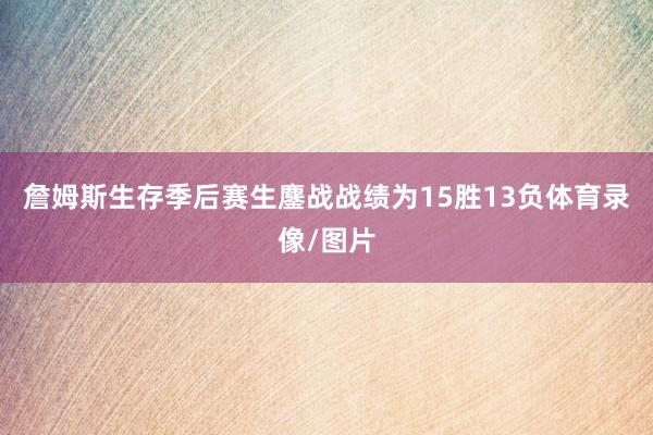 詹姆斯生存季后赛生鏖战战绩为15胜13负体育录像/图片