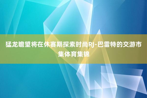猛龙瞻望将在休赛期探索时尚RJ-巴雷特的交游市集体育集锦
