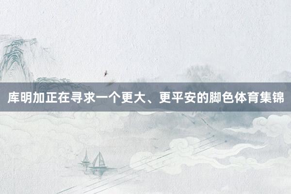库明加正在寻求一个更大、更平安的脚色体育集锦