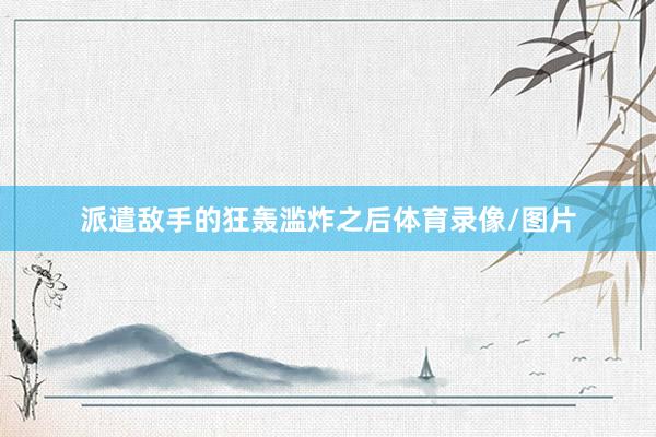 派遣敌手的狂轰滥炸之后体育录像/图片