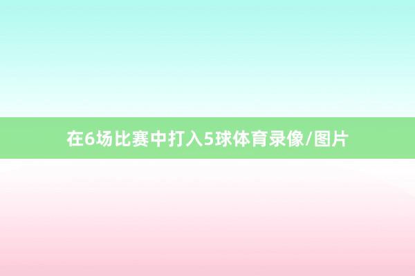 在6场比赛中打入5球体育录像/图片