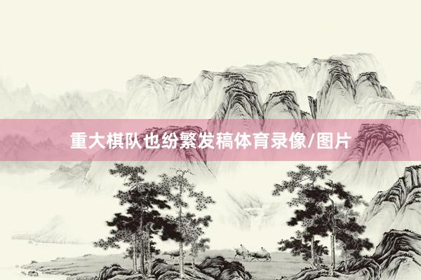 重大棋队也纷繁发稿体育录像/图片