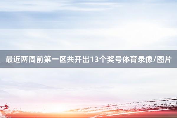 最近两周前第一区共开出13个奖号体育录像/图片