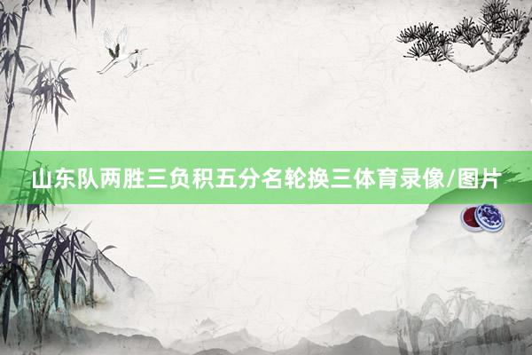 山东队两胜三负积五分名轮换三体育录像/图片