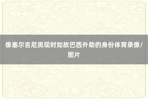 像塞尔吉尼奥现时如故巴西外助的身份体育录像/图片