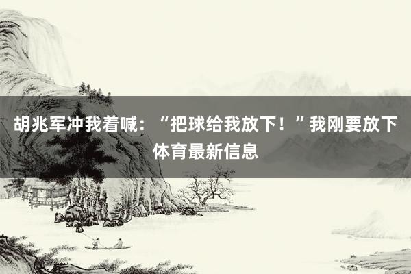 胡兆军冲我着喊：“把球给我放下！”我刚要放下体育最新信息