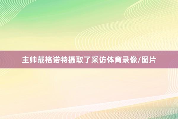 主帅戴格诺特摄取了采访体育录像/图片